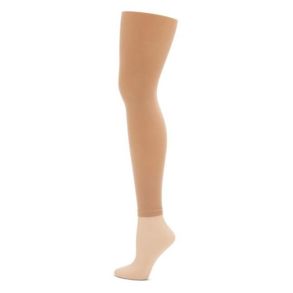 New Capezio Footless Tights 1917X 2-6 CAR